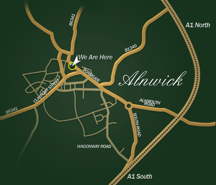 Picture - Map of Alnwick